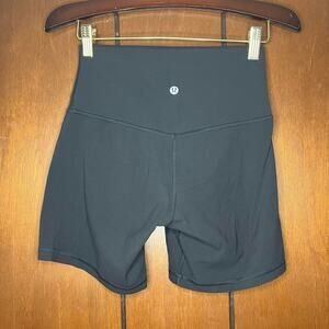 Lululemon Black Align High Rise Shorts